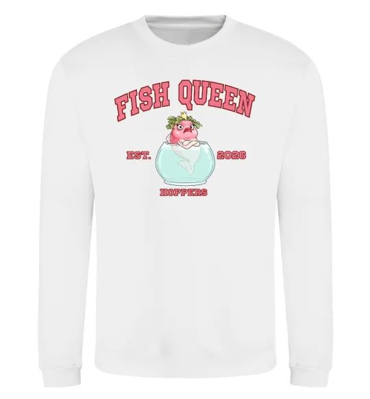 Свитшот Fish Queen Hoppers Белый фото