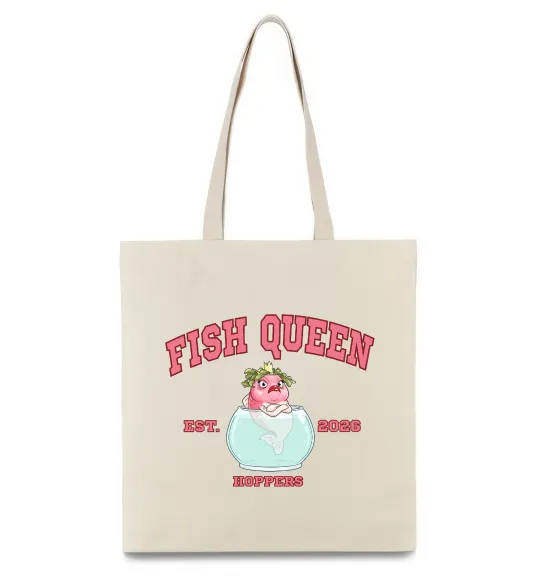 Эко-сумка Fish Queen Hoppers Бежевый фото