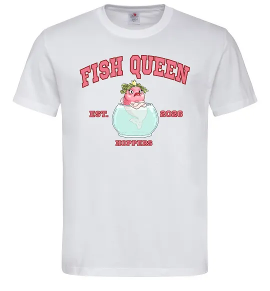 Мужская футболка Fish Queen Hoppers Белый фото