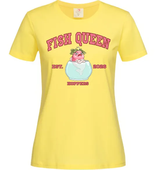 Женская футболка Fish Queen Hoppers Лимонный фото