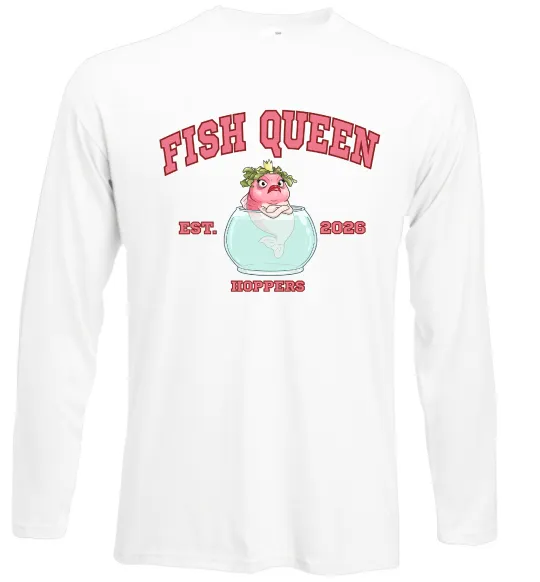 Лонгслив Fish Queen Hoppers Белый фото