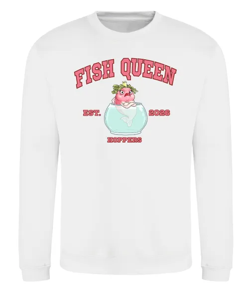 Свитшот Fish Queen Hoppers Белый фото