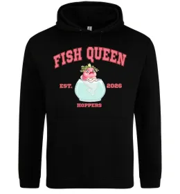 Мужская толстовка (худи) Fish Queen Hoppers Черный фото