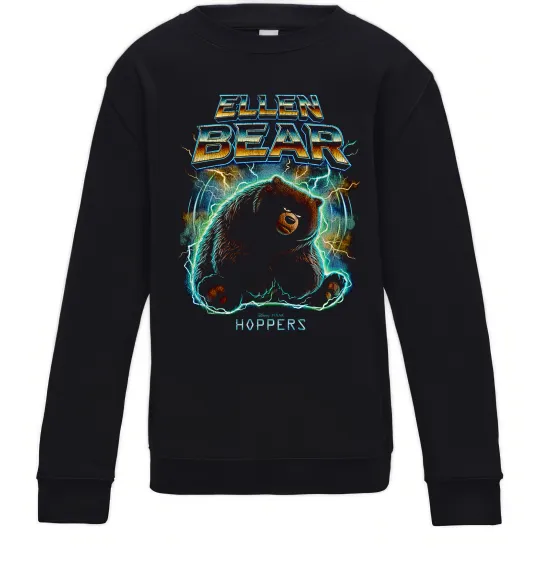 Детский Свитшот Ellen Bear Hoppers Черный фото