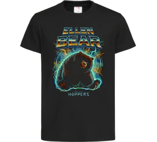 Детская футболка Ellen Bear Hoppers Черный фото