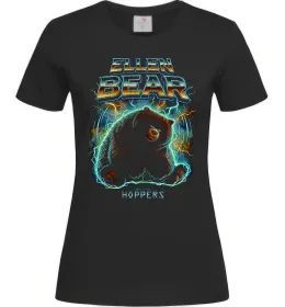 Женская футболка Ellen Bear Hoppers Черный фото