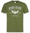 Мужская футболка Bird King Оливковый фото