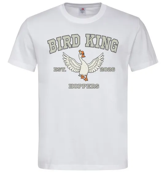 Мужская футболка Bird King Белый фото