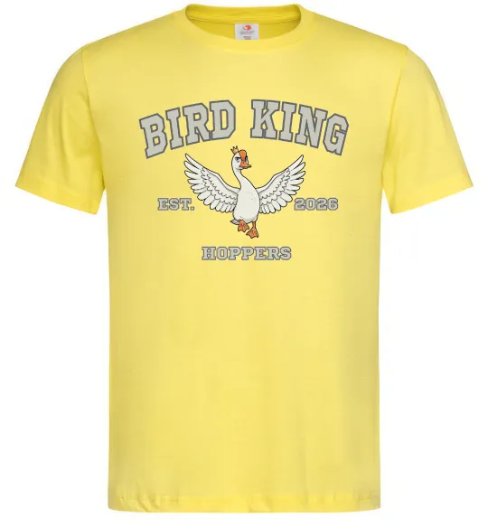 Мужская футболка Bird King Лимонный фото