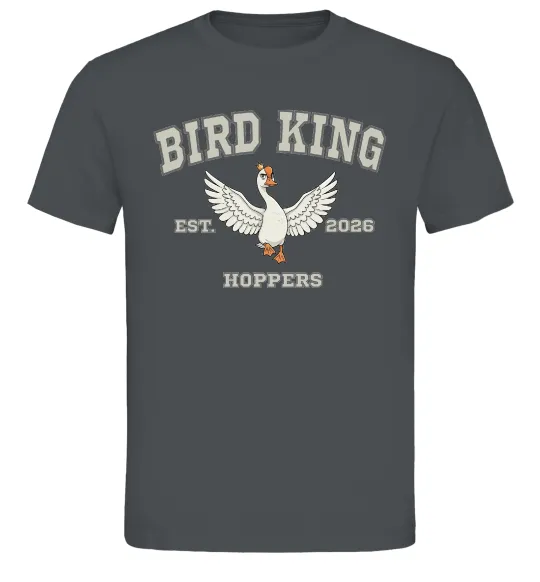 Мужская футболка Bird King Графит фото