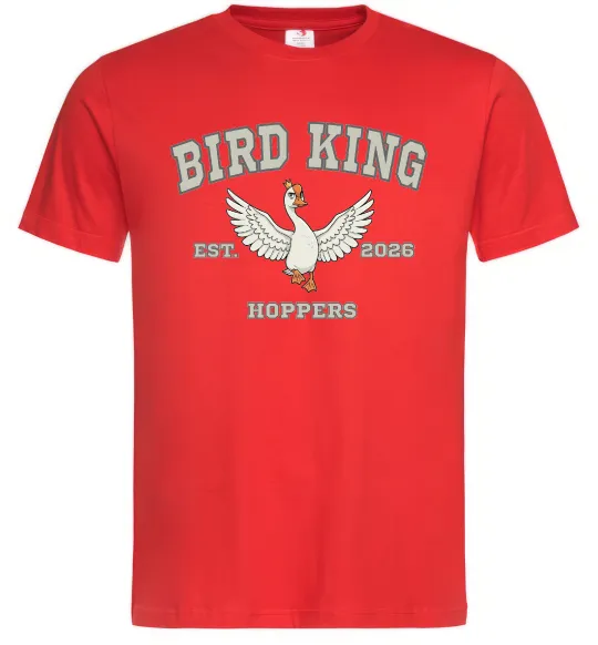 Мужская футболка Bird King Красный фото