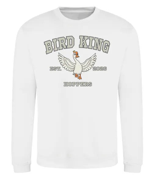 Свитшот Bird King Белый фото