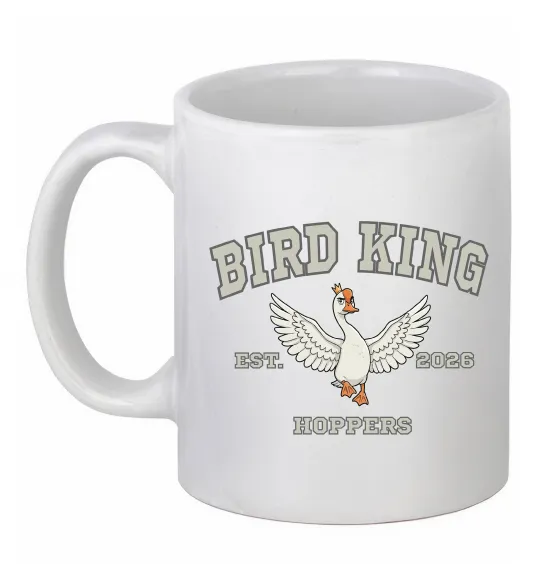 Чашка керамическая Bird King Белый фото