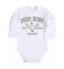 Дитячий бодік Bird King Білий фото