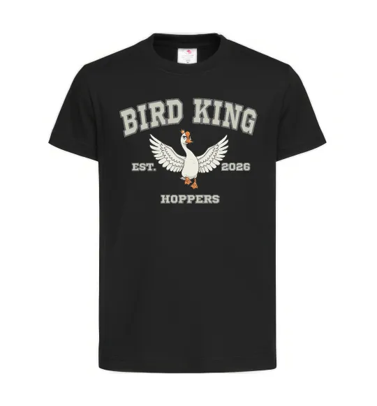 Детская футболка Bird King Черный фото