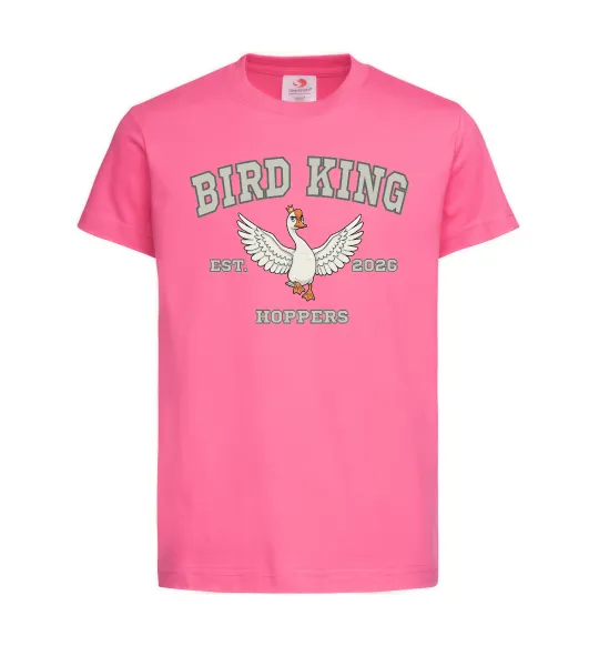 Детская футболка Bird King Ярко-розовый фото