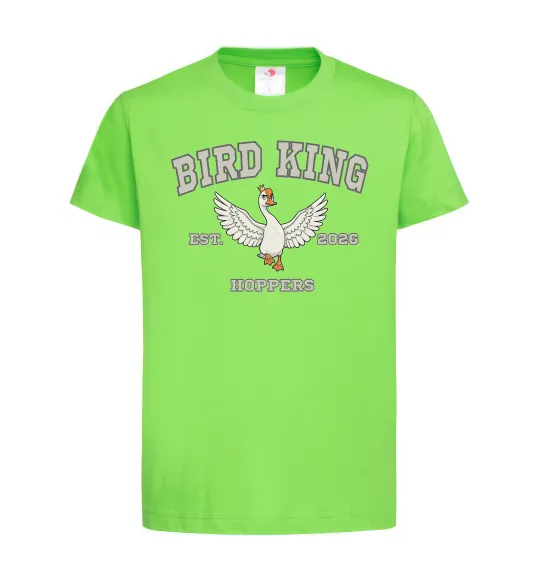 Детская футболка Bird King Лаймовый фото