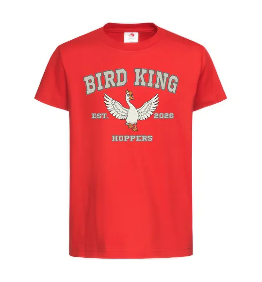 Детская футболка Bird King Красный фото