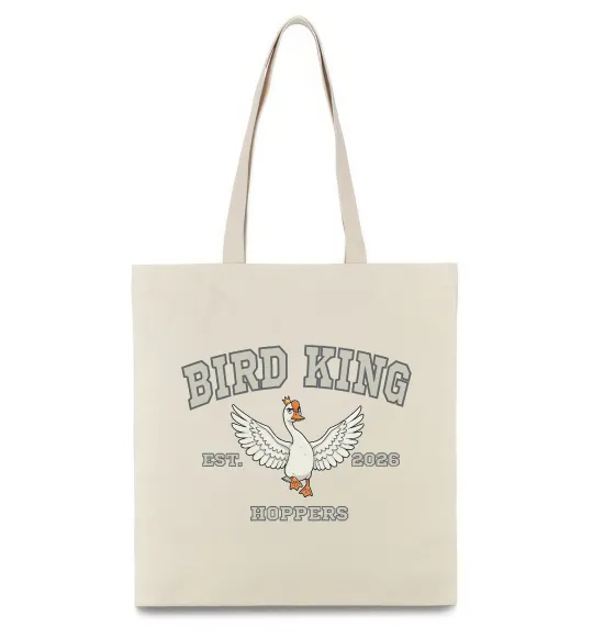 Эко-сумка Bird King Бежевый фото
