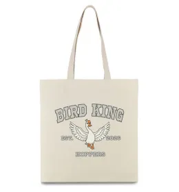 Эко-сумка Bird King Бежевый фото