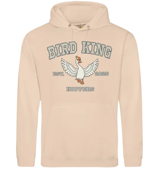Мужская толстовка (худи) Bird King Песочный фото