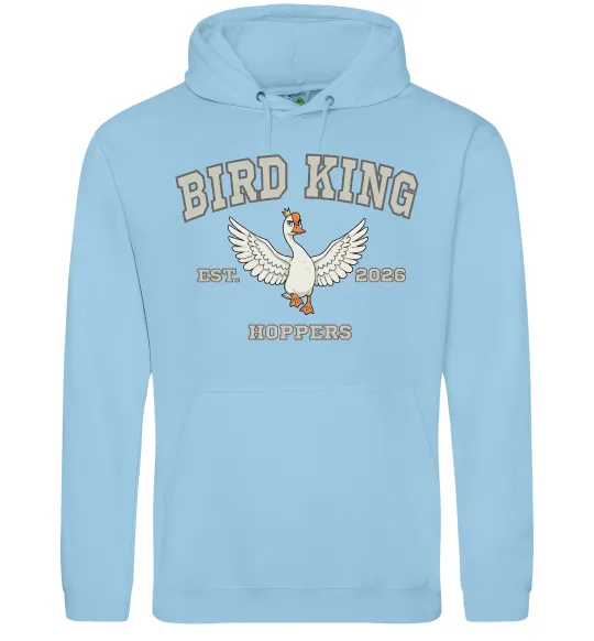 Мужская толстовка (худи) Bird King Голубой фото