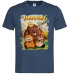 Мужская футболка Hoppers art Темно-синий фото