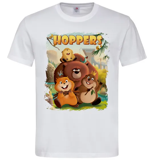 Мужская футболка Hoppers art Белый фото