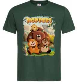Мужская футболка Hoppers art Темно-зеленый фото