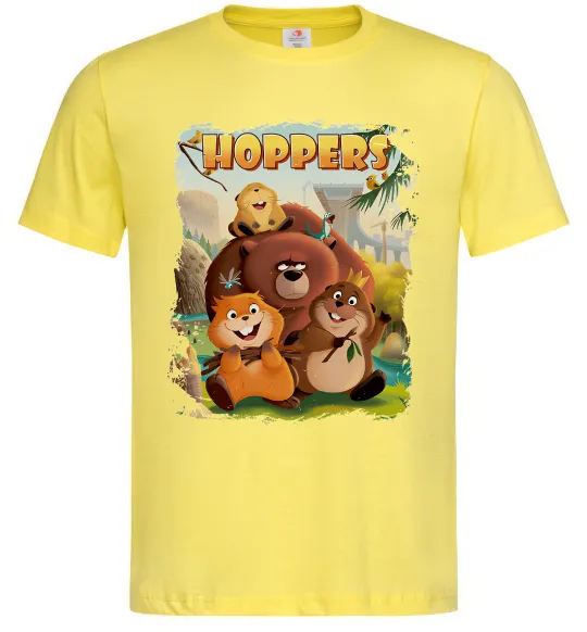 Мужская футболка Hoppers art Лимонный фото