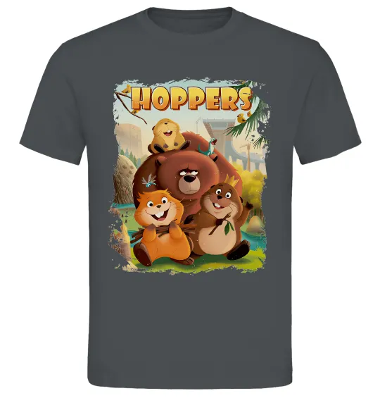 Мужская футболка Hoppers art Графит фото