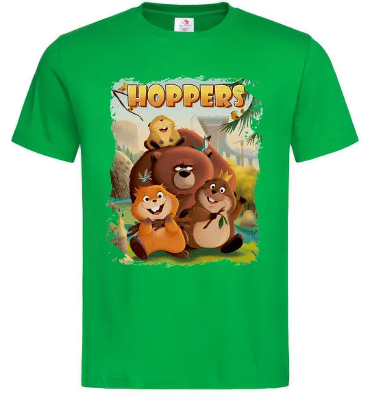 Мужская футболка Hoppers art Зеленый фото