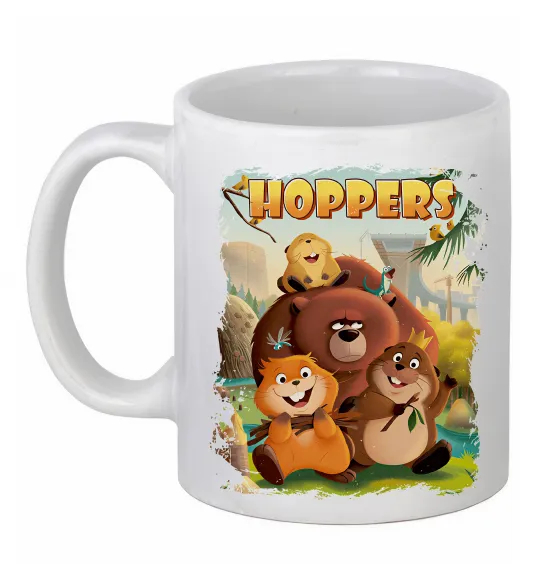 Чашка керамическая Hoppers art Белый фото