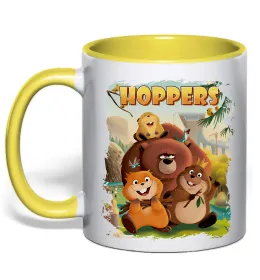 Чашка с цветной ручкой