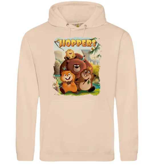 Женская толстовка (худи) Hoppers art Песочный фото