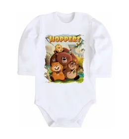 Детский боди Hoppers art Белый фото