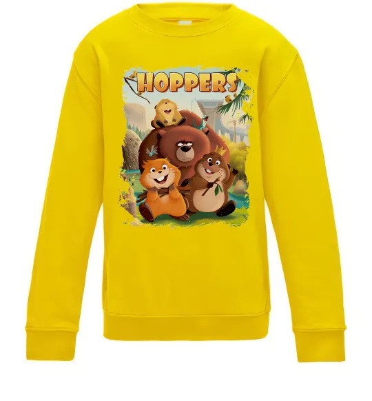 Детский Свитшот Hoppers art Солнечно желтый фото