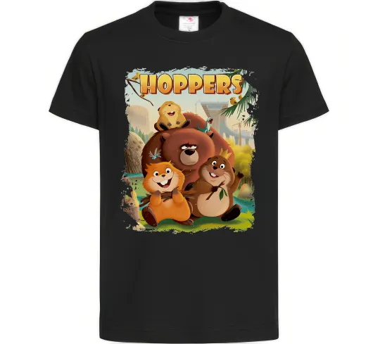 Детская футболка Hoppers art Черный фото