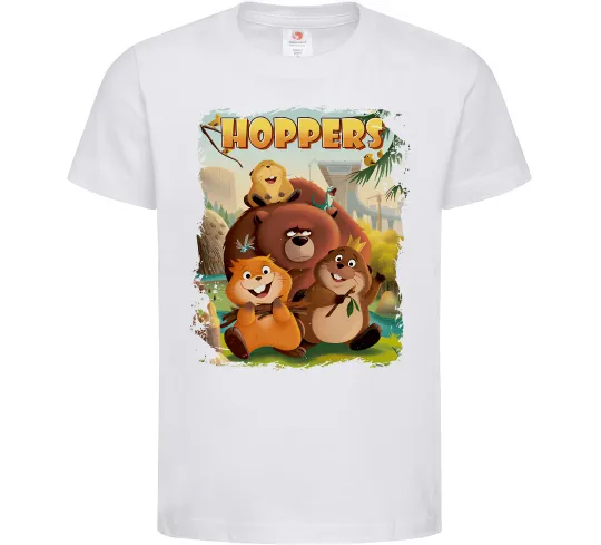 Детская футболка Hoppers art Белый фото