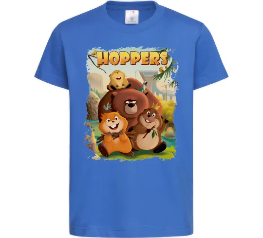 Детская футболка Hoppers art Ярко-синий фото