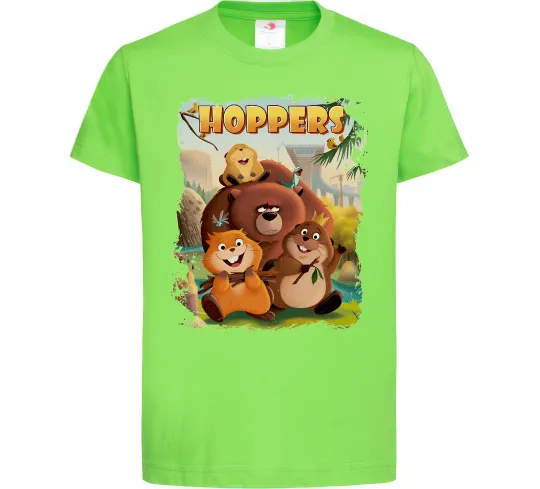 Детская футболка Hoppers art Лаймовый фото