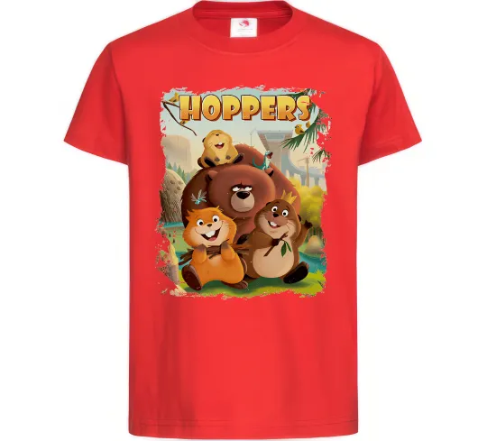 Детская футболка Hoppers art Красный фото