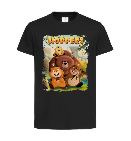 Детская футболка Hoppers art Черный фото
