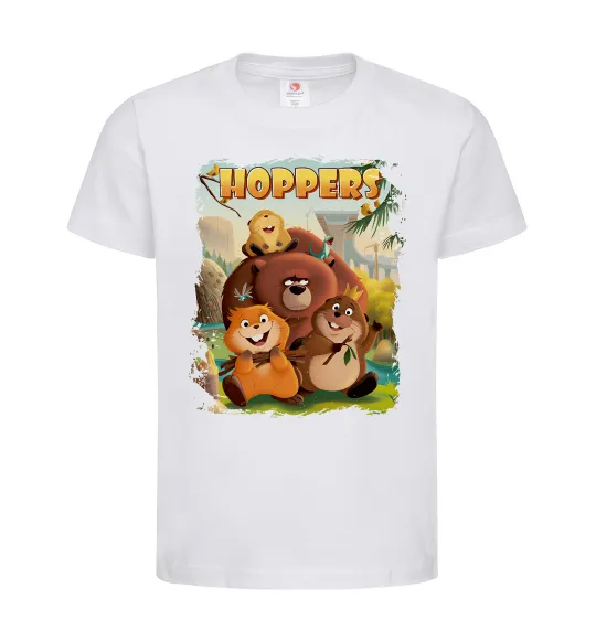 Детская футболка Hoppers art Белый фото