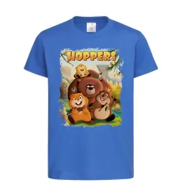 Дитяча футболка Hoppers art Яскраво-синій фото