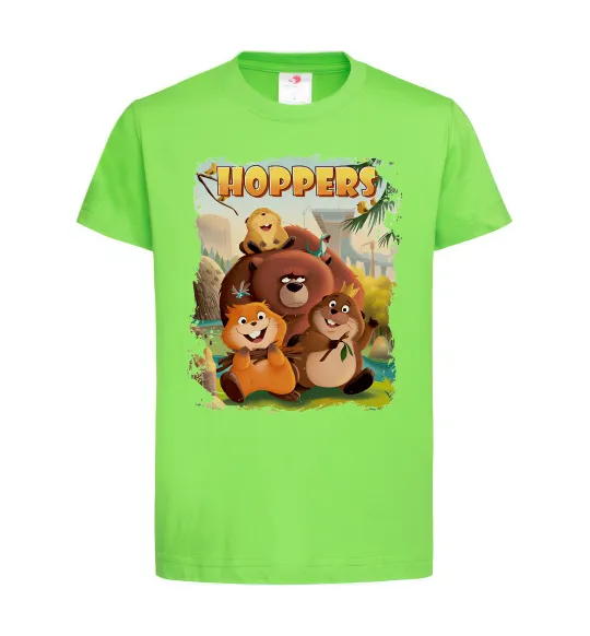 Детская футболка Hoppers art Лаймовый фото
