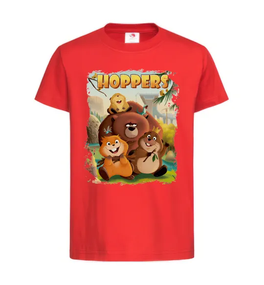 Детская футболка Hoppers art Красный фото