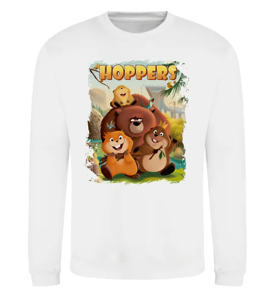 Свитшот Hoppers art Белый фото