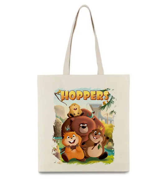 Эко-сумка Hoppers art Бежевый фото