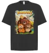 Футболка Оверсайз Hoppers art Черный фото